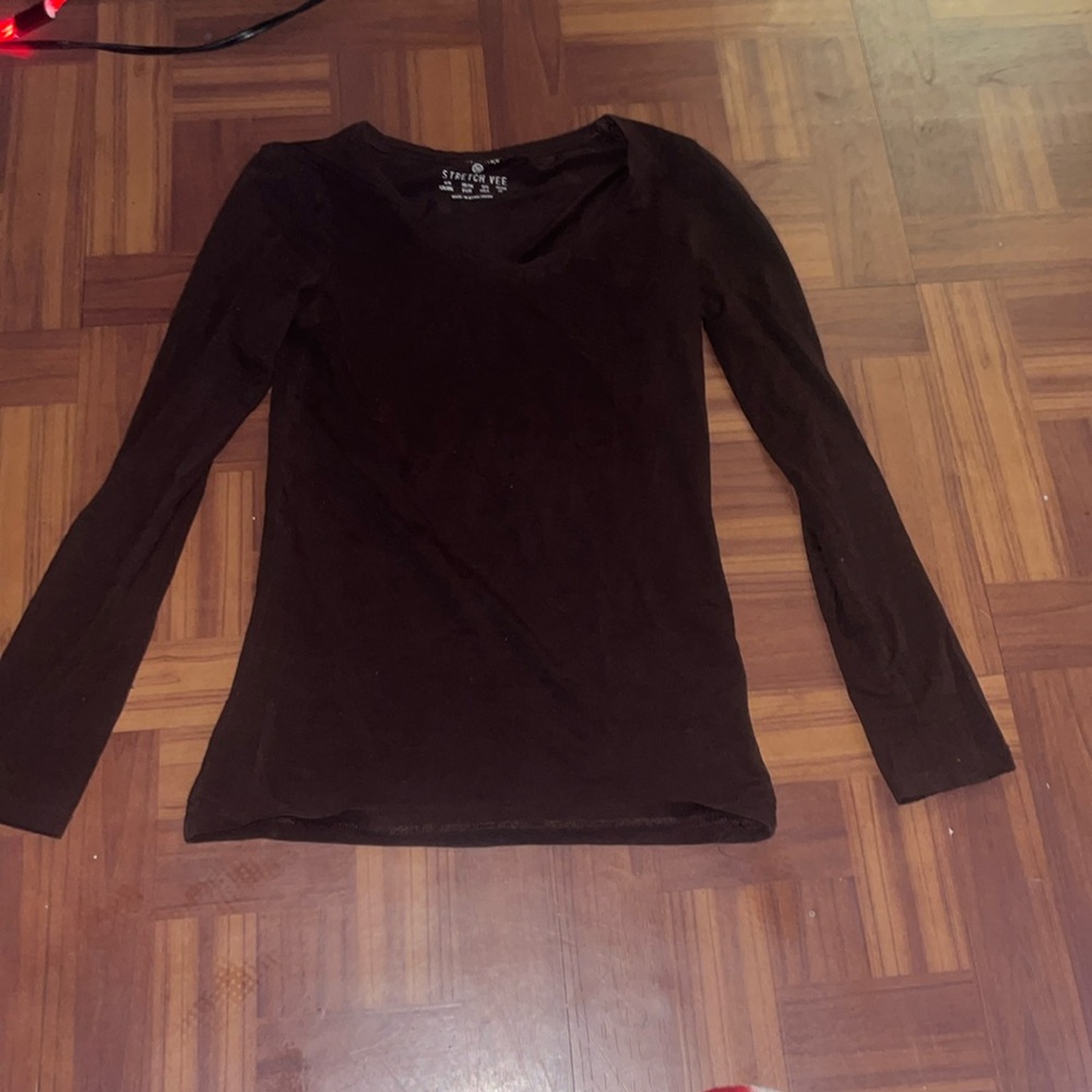 Long sleeve brown shirt